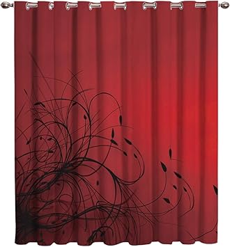 Amazon Com Abstract Flowers Thermal Insulated Blackout Window