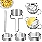 Dumpling Maker, DOXILA 7 Piece Stainless Steel Dumpling Mold Set and Cutter Dumpling Press molds Dumpling Skin Maker…