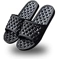 AYYDMY Quick Drying Shower Slippers for Women Men, Non Slip House Shoes Cushioned Thick Sole Bathroom Sandals Indoor Outdoor Soft Platform Sandals for Living Room, Shower, Pool, Beach, SPA, Gym