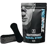 ProInhale™ Athletic Nose Strips for Breathing – Flexible Nasal Strip for Comfortable Fit, Secure Hold, Non-Slip Adhesive Nose Tape, Sport and Sleep Nose Strips, 60 Count Nasal Expander Strips