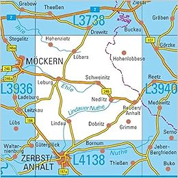 L3938 Loburg Topographische Karte 1:50000: DTK50 Sachsen-Anhalt: Amazon