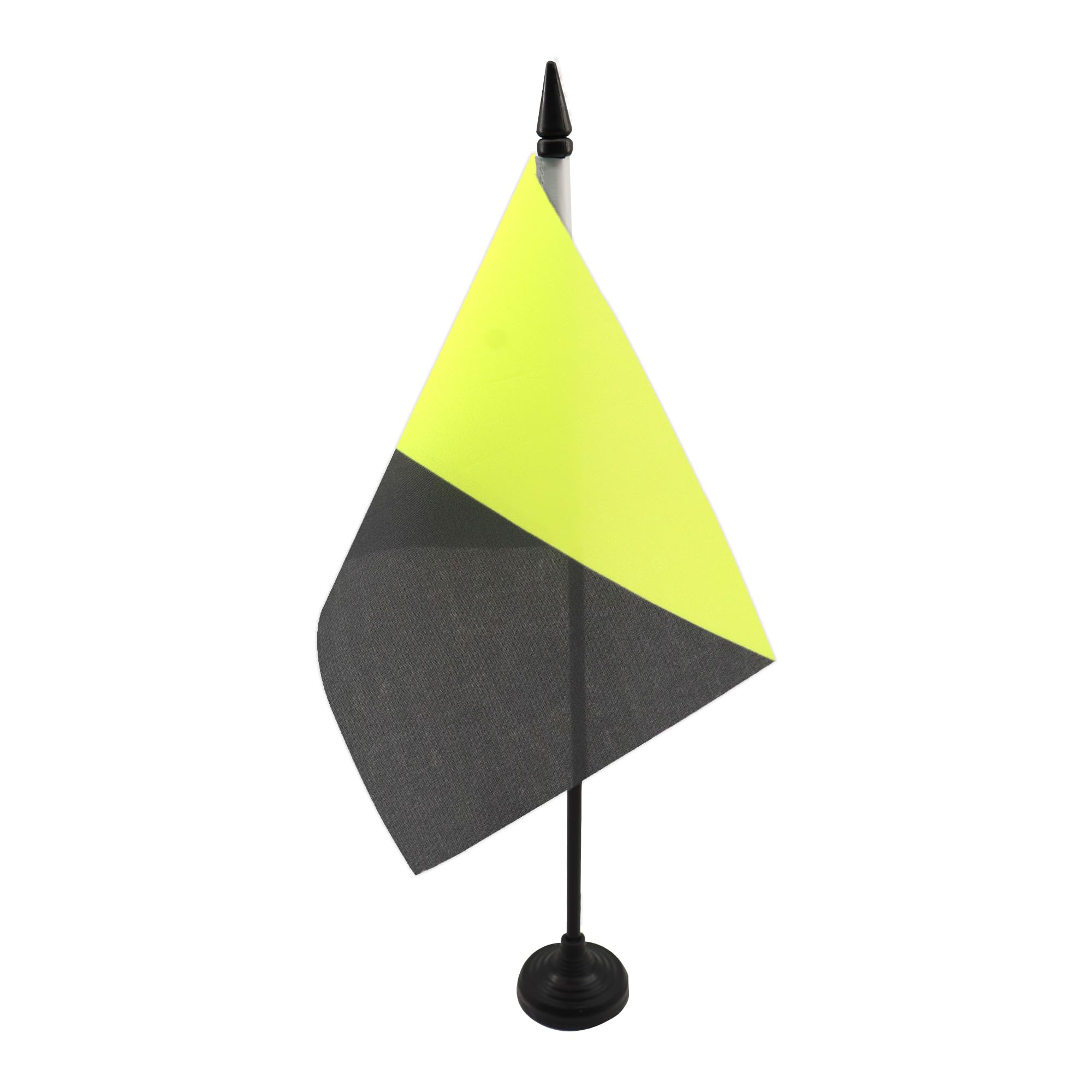 AZ FLAG Anarcho-capitalism Table Flag 5'' x 8'' - anarchist capitalist Office Decoration 100% Polyester 21 x 14 cm - Mini Desk Flag with Pole and Black Plastic Base