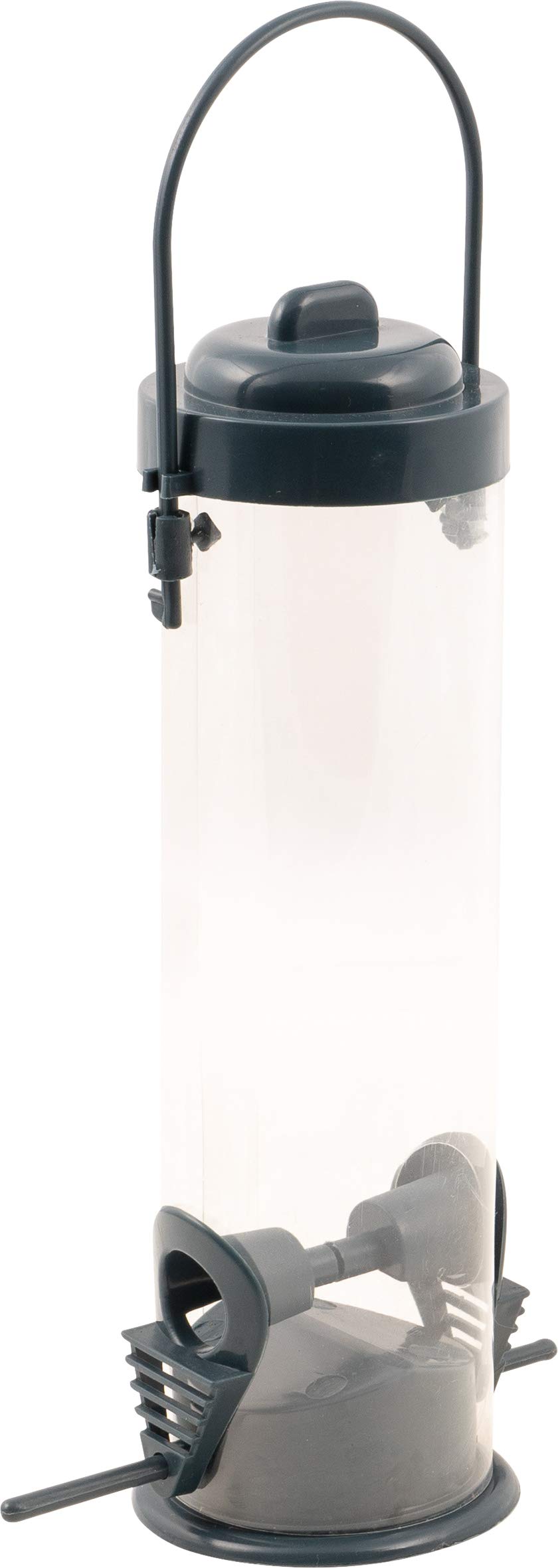 Netagon Garden Outdoors Hanging Wild Bird Feeder Station for Seed and Grain Feeding, 2 Feeding Points with Perches