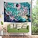 JAWO Mandala Wall Tapestry Abstract Ancient Geometric with Star Field and Colorful Galaxy Wall Hanging Tapestry Blanket for Bedroom Living Room Dorm Wall Decor Art Tapestry Bedspread 71x60 inches