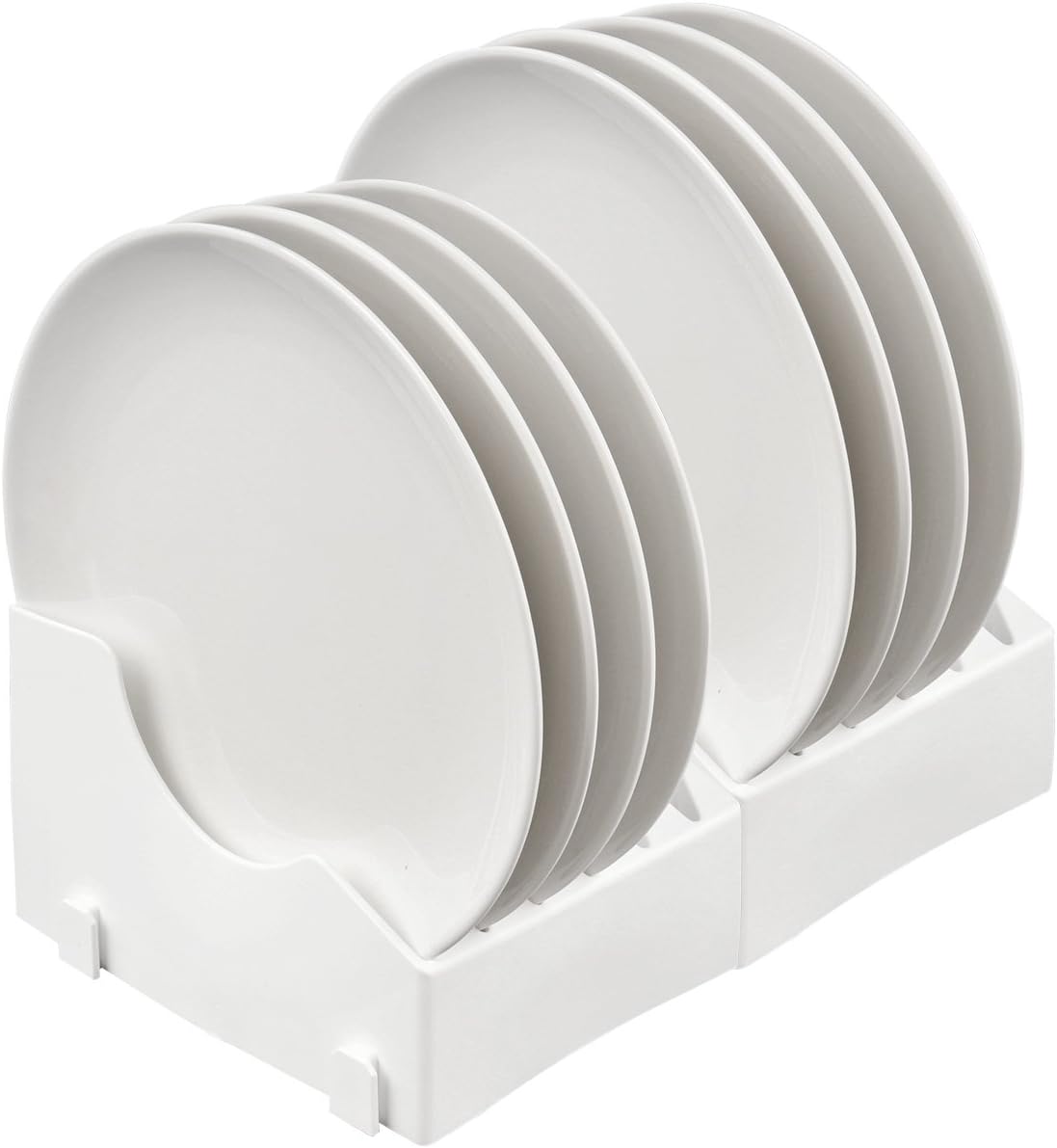 Froli Caravan High 6 Plates Holder Plate Holder Plastic Basket Sizes from 55 200 mm White