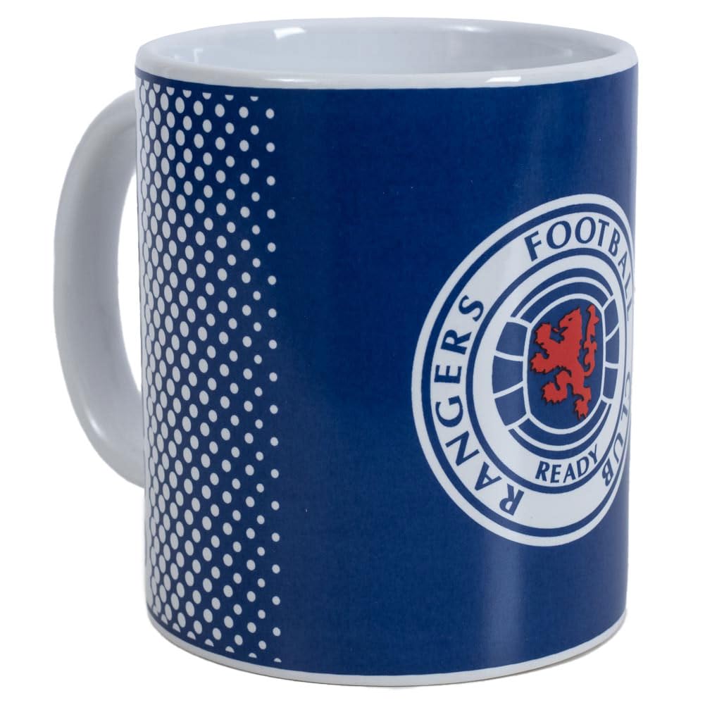 Rangers Football Mug Official Fade Ceramic Crest Cup