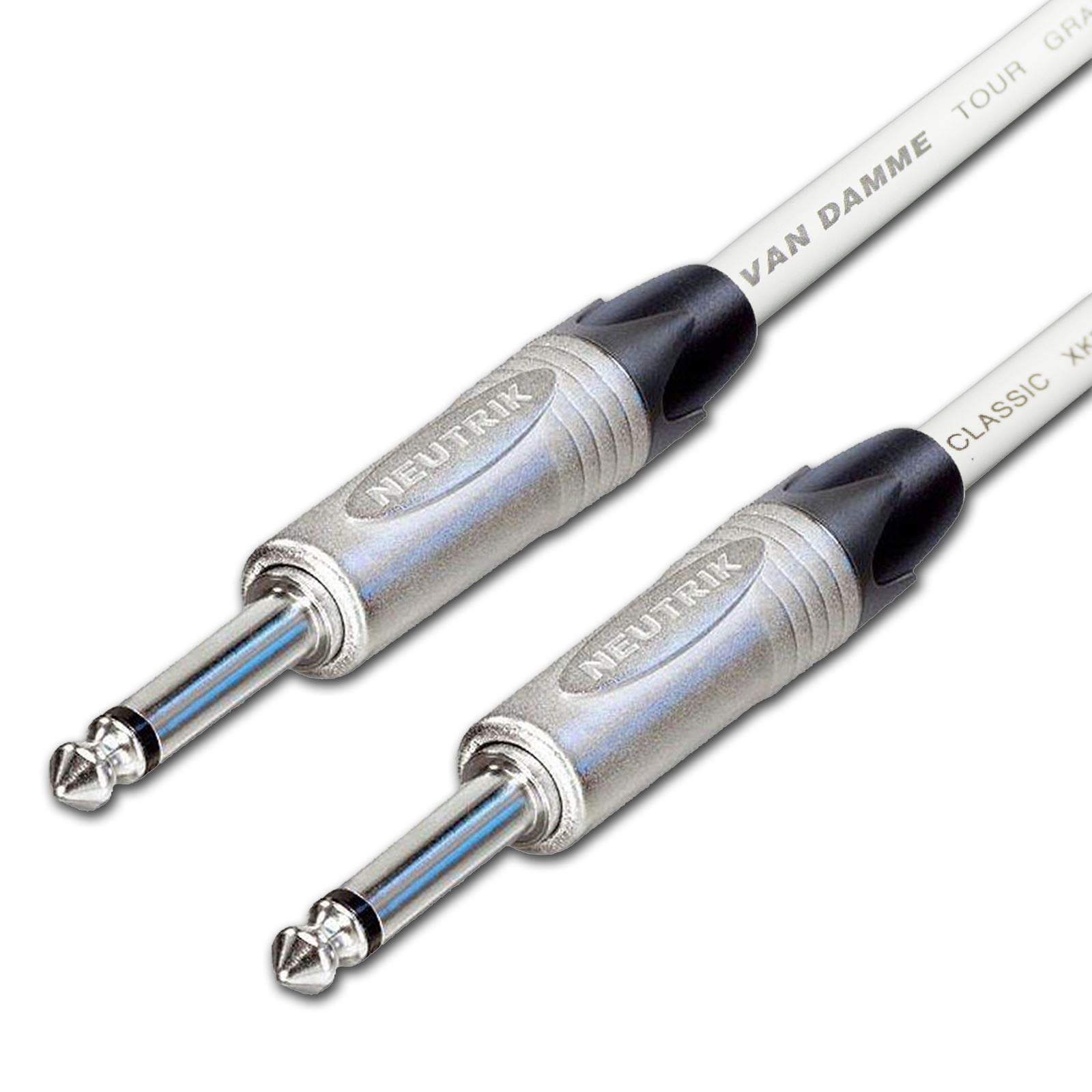 Van Damme PRO Guitar Lead. 1/4 inch Mono Neutrik Straight Jacks 2m, 3m, 5m Cable — image 1