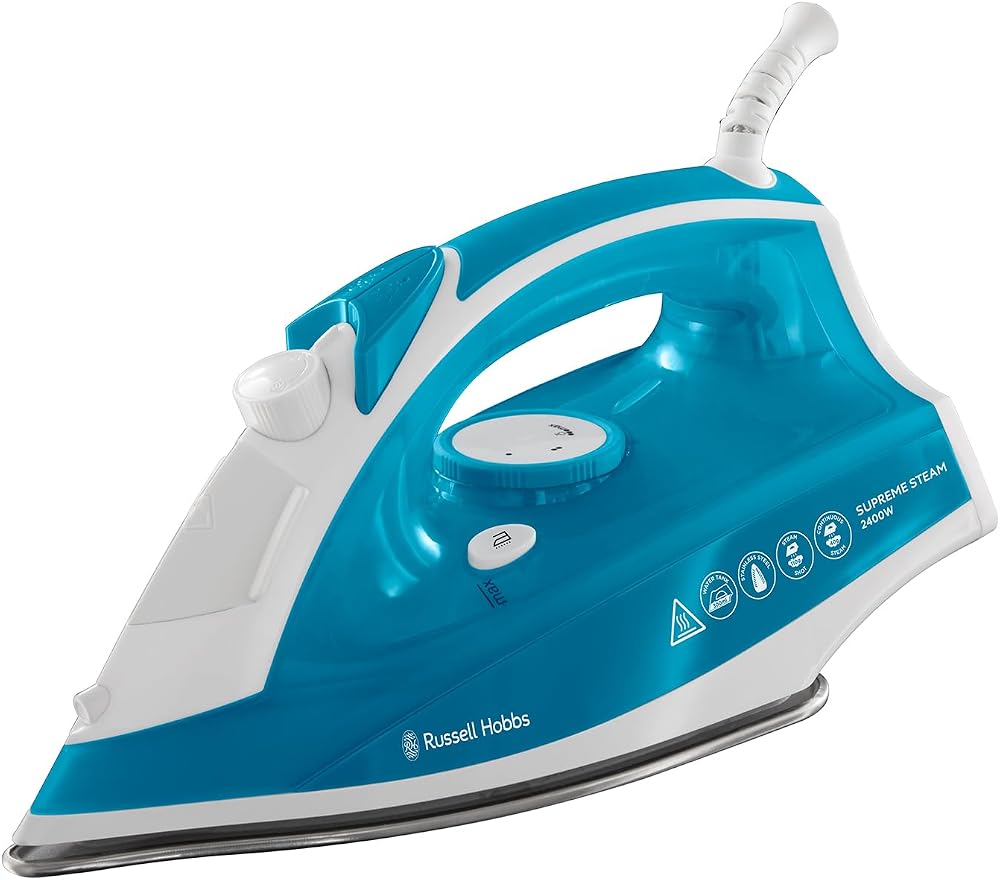 Russell Hobbs Supreme Steam Iron 2400W 300ml Non-Stick 110g Steam Shot