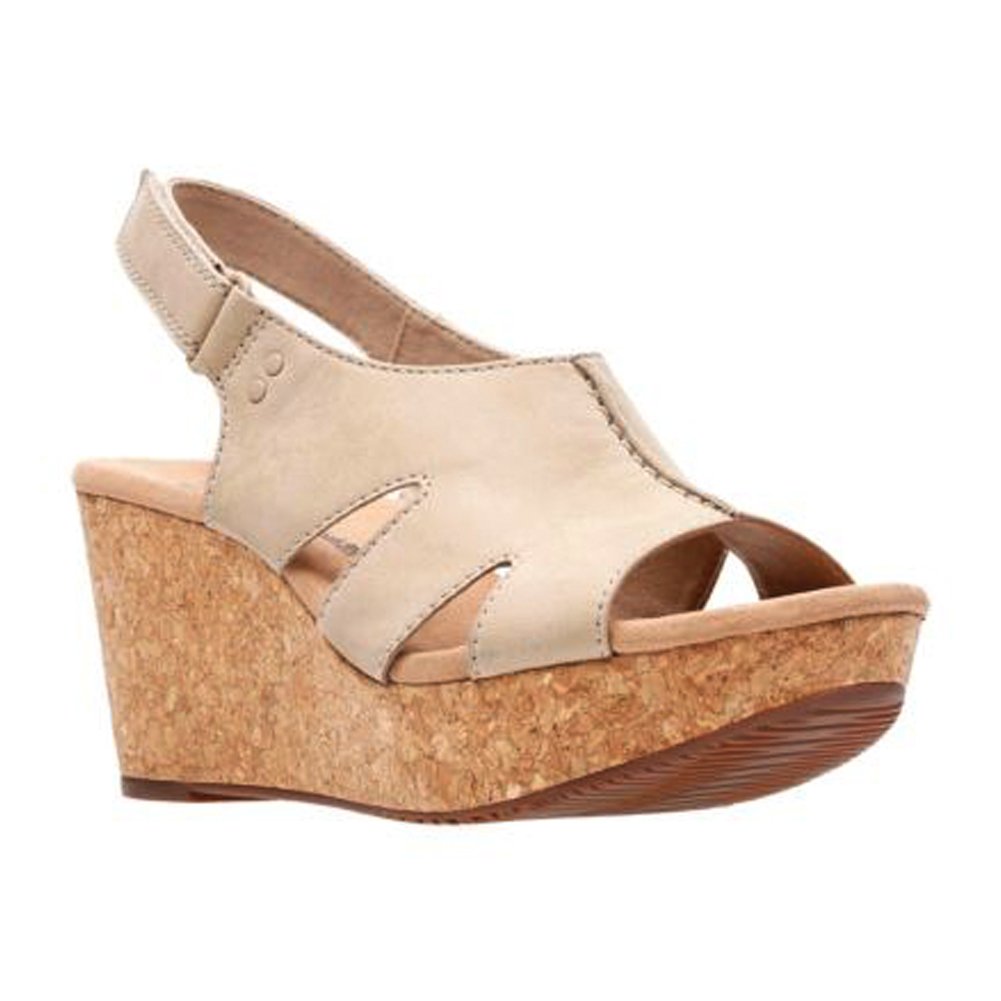 Photo 1 of Clarks womens Annadel Bari Platform, Sand Nubuck, 8 US