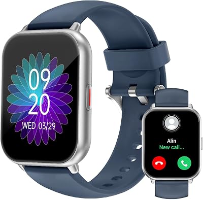 RUIMEN Smart Watch 1.85 In HD Screen SpO2 HR Sleep Monitor IP68 100+ Sports