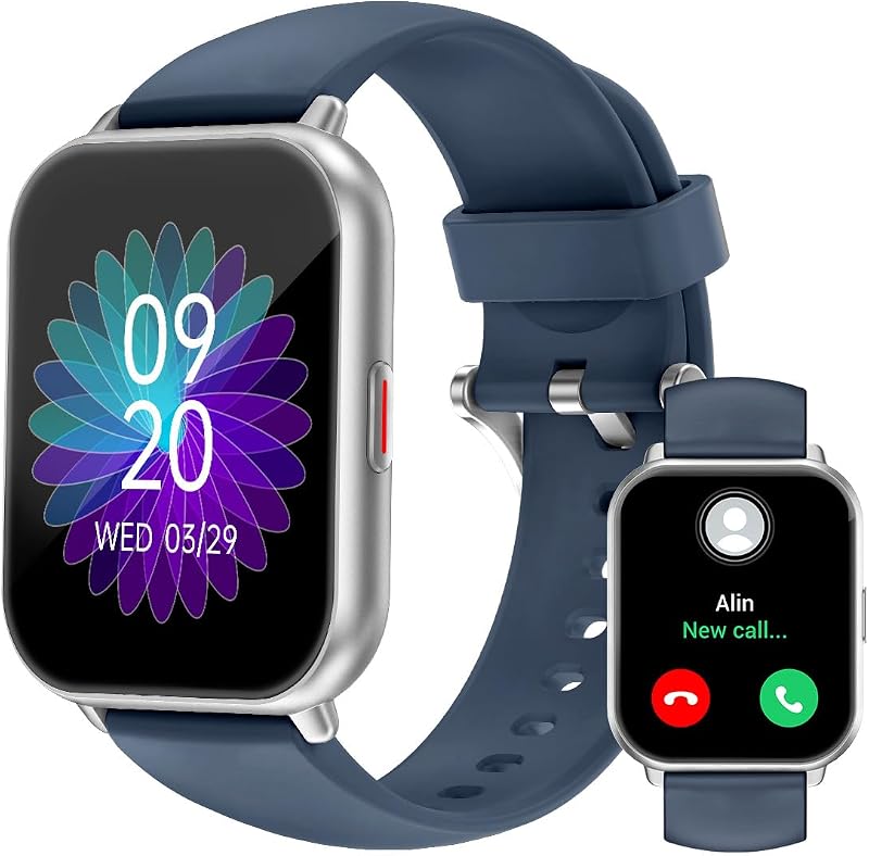 RUIMEN Smart Watch 1.85 In HD Screen SpO2 HR Sleep Monitor IP68 100+ Sports