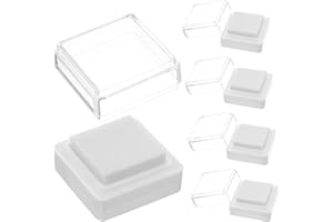 WEKAMOS Lot de 5 tampons encreurs vierges haute densité lavables pour travaux manuels, scrapbooking, cartes