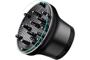 FAKLLOD Adjustable Diffuser Attachment for Hair Dryer Hair Suitable for 1.4 inch to 2.6 inch, Diffuser Hair Dryer, Universal Hair Diffuser for Curly Hair, for Fine Thick Natural Wave and Frizzy Hair