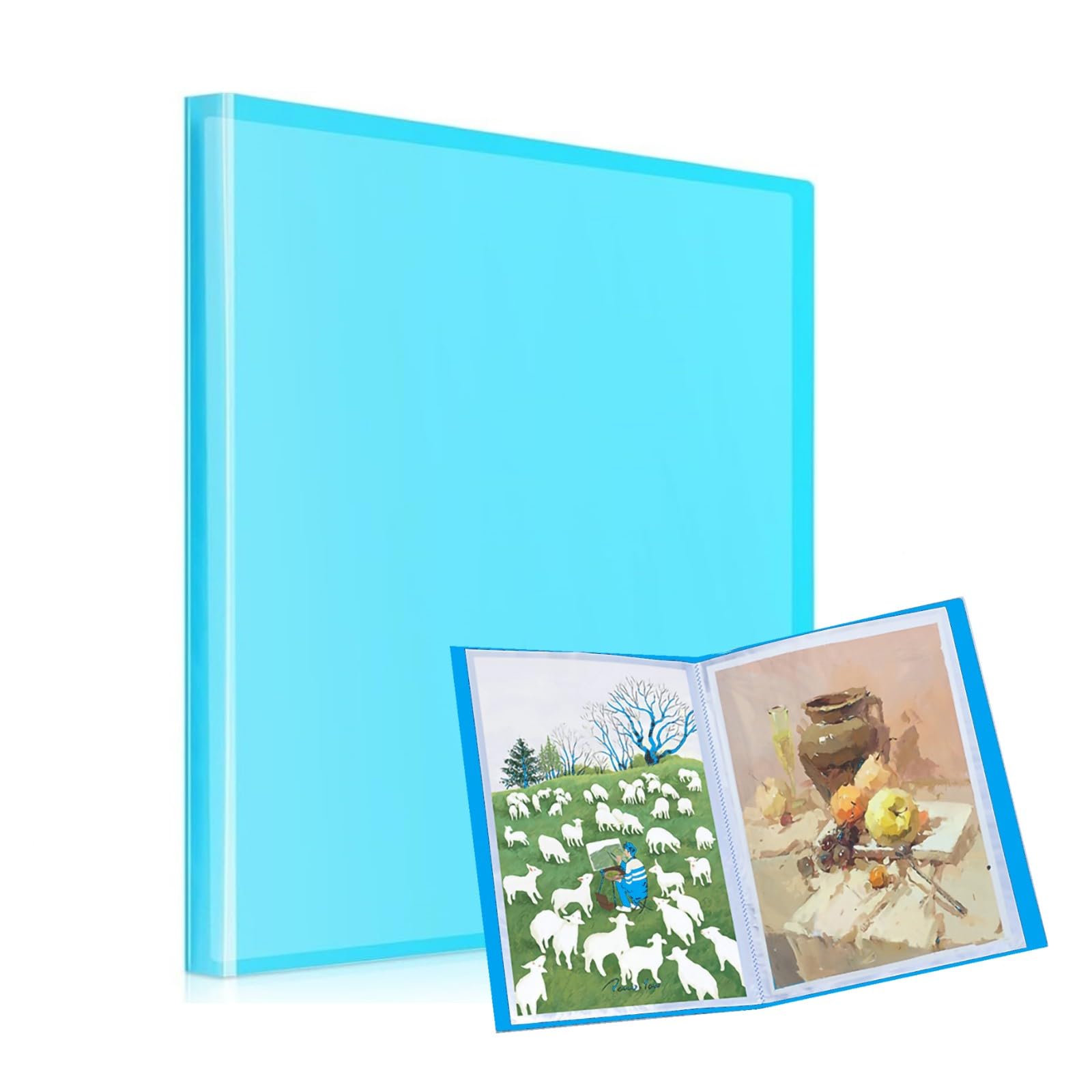 A2 Diamond Painting Storage Book, Diamond Art Kits Folder Display Book, 30 Clear Pockets for Storing Diamond Painting 60 x 42 cm or Smaller