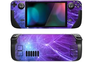 PlayVital Full Set Protective Skin Decal for Steam Deck LCD, Custom Stickers Vinyl Cover for Steam Deck OLED - Track of Meteo
