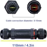 CESFONJER IP68 Waterproof Wire Connector 2/3 Pin Cable Coupler 5-13mm Diameter view 7
