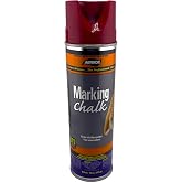 Aervoe 216 20-Oz Lead-Free Non-Clogging Can Temporary Marking Chalk Spray, Red