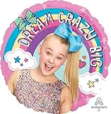 HeXL Nickelodeon JoJo Siwa Dream Crazy Big Rainbow Foil Party Balloon, 17 inches