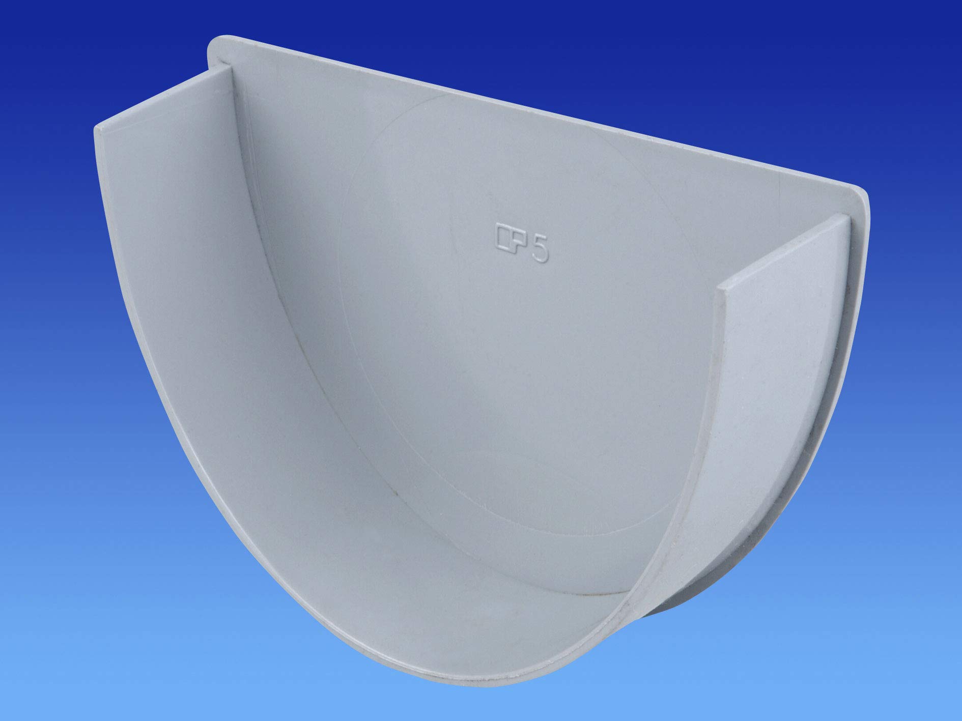 OSMA 9T910G Grey 113mm Internal Stopend for DeepLine 4.5:2.5 Gutter System