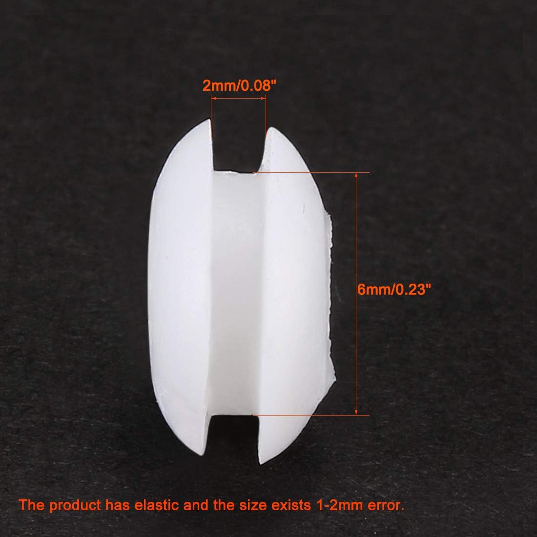 Sourcingmap Wire Protector Oil Resistant Armature Rubber Grommet 4mm Inner Dia 200Pcs White - Image 5
