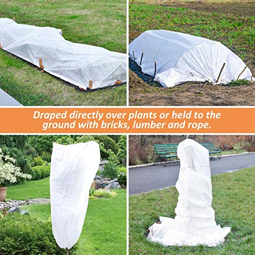 Alinnart Plant Covers Freeze Protection, 10FT×30FT Frost Cloth for