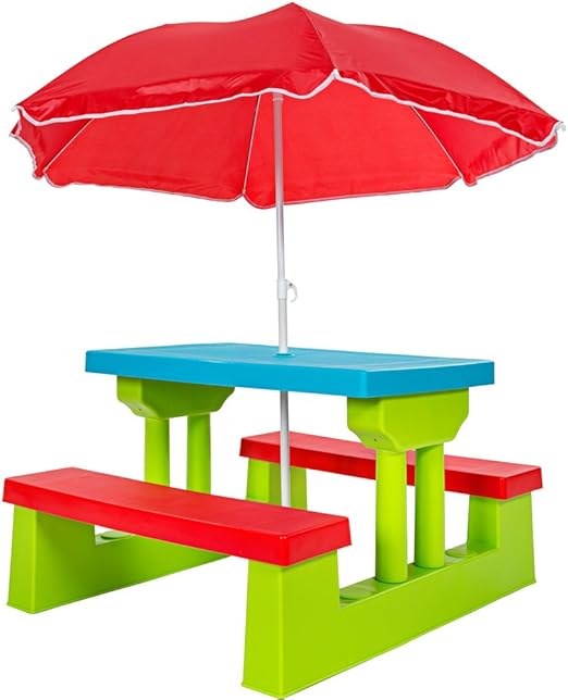 Mesa con sombrilla Las mejores mesas.