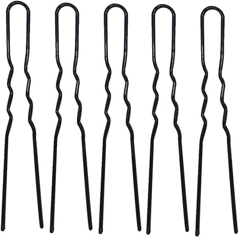 Haobase 40pcs Long Hair Pins Bun Pins Hair Slides Grips Black
