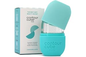 Contour Cube Mini - Revolutionary Ice Roller for Sculpting & De-Puffing - Face Ice Roller & Massager - Ice Mold for Face - Compact Skin Care Tools for Daily Skincare & Travel - Mint
