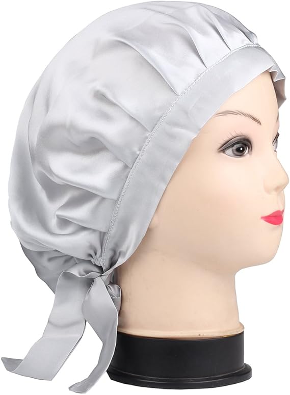 YANIBEST Hair Cover Satin Sleep Cap Adjustable Stay on Silk