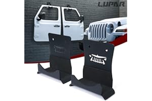 Lupar Door Hangers Storage Bracket Aluminum Wall-Mounted Removable Door Storage Rack Compatible with 1956-2023 Jeep Wrangler CJ YJ TJ JK JKU JL JLU LJ JT(2 Pack, Animal Pattern)
