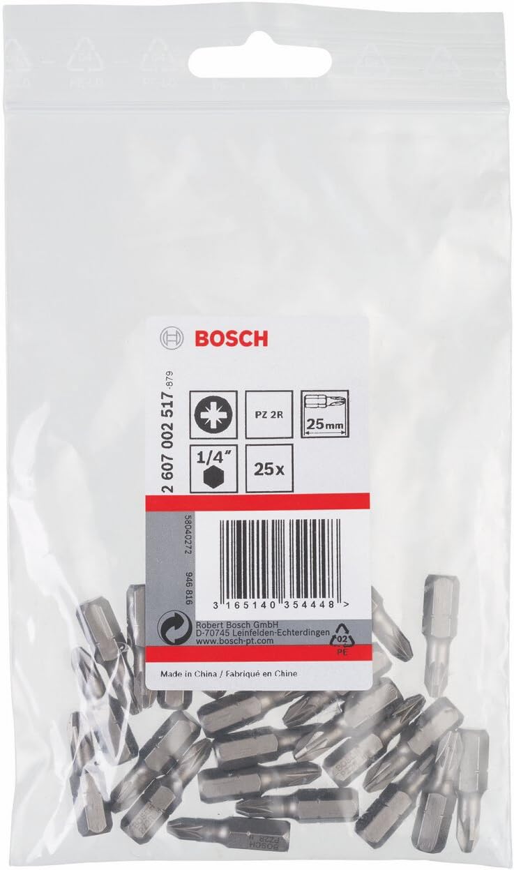 Bosch 2607002517 Extra Hard Screwdriver Bit, Blue, 25 mm, 25 Stück - Image 3