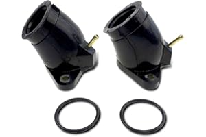 TIKSCIENCE Carburetor Intake Manifold Boot for Yamaha XVS650 V-star vstar 650 XVS650A Classic Midnight Custom XVS650AT Silverado 1998-2010, with Boot Joint Interface Washer