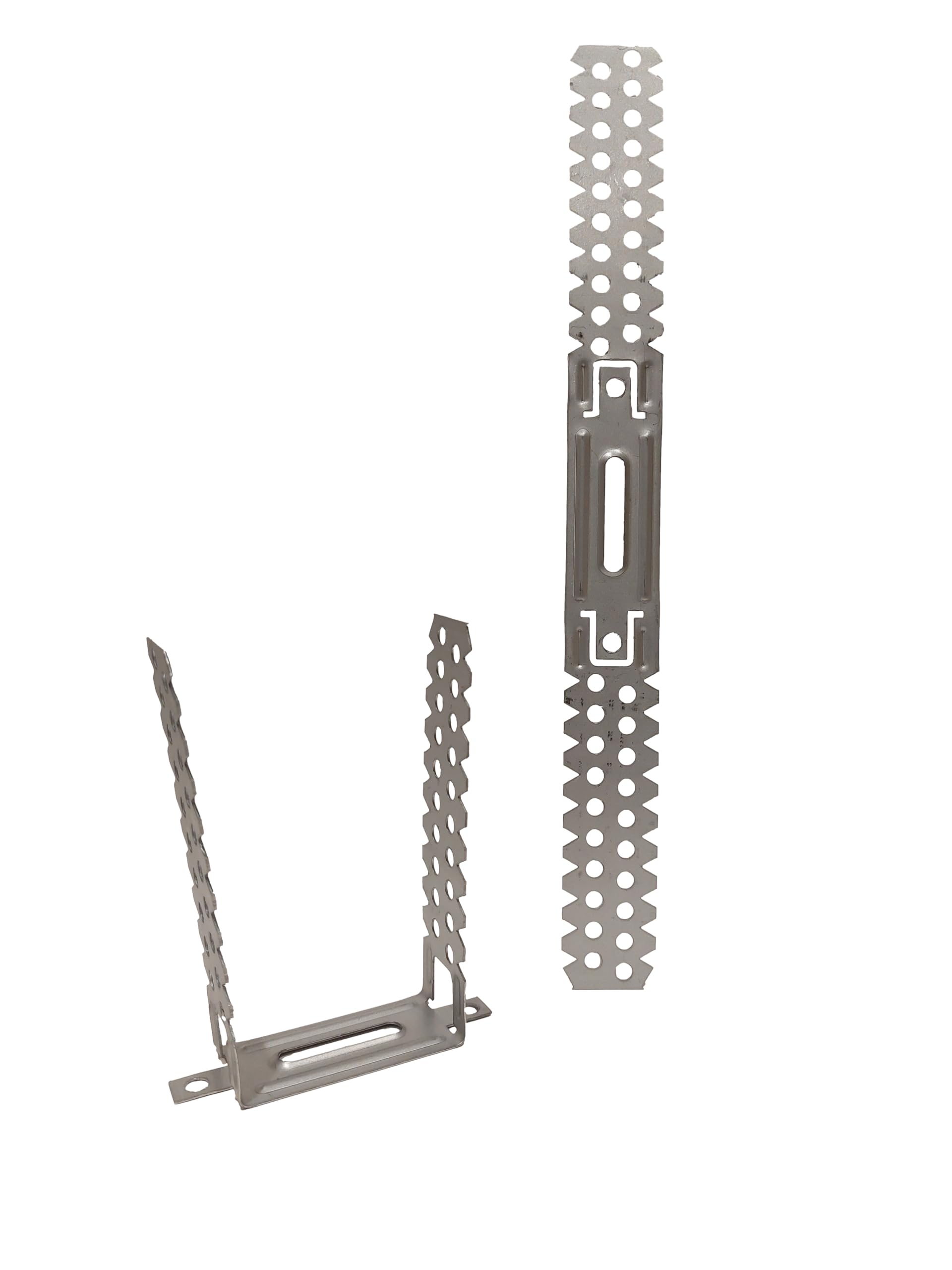 LLB Pre-Galvanised Drywall Brackets for Plasterboard Dry Lining Systems Wall Ceiling Timber Joint 125mm/300mm (Pack of 10)