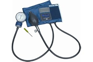 MABIS Aneroid Sphygmomanometer with Adjustable Gauge, Adult Cuff Size 13" to 20", Professional Manual Blood Pressure Cuff, Caliber Series, Large Adult Cuff