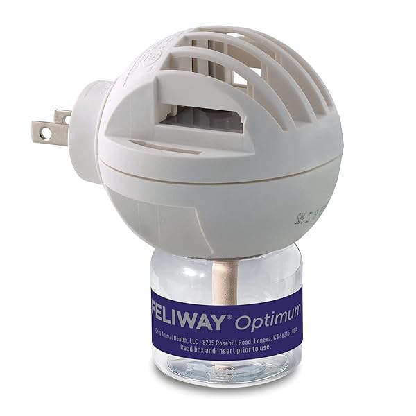 FELIWAY® OPTIMUM 30 DAY CAT CALMING PLUG IN PHEROMONE DIFFUSER STARTER KIT, 48ML – HELPS REDUCE COMMON SIGNS OF STRESS IN CATS & KITTENS, NO. 1 VET RECOMMENDED BRAND, ENHANCED CALMING