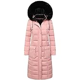 MOERDENG Women's Waterproof Long Winter Coat Thickened Down Alternative Jacket Warm Puffer Jacket Parka