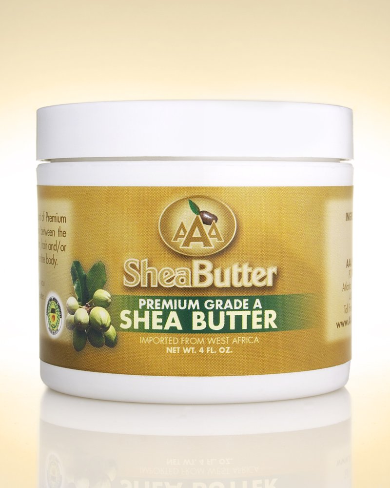 100 Unrefined Certified Grade A Shea Butter 4 oz. Body