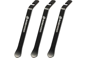 Boenoea Bicycle Tire Lever Stainless Steel Tire Changing Tool,Bike Tire Removal Repair Tools (Metal)