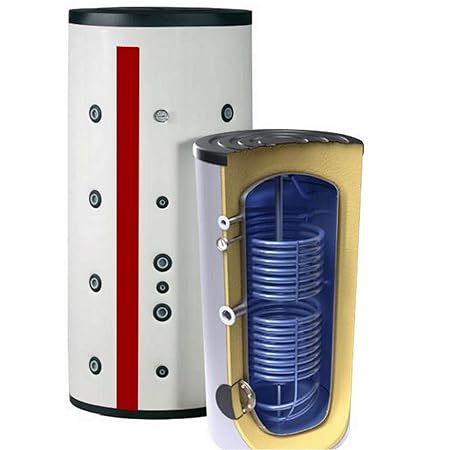 200 300 Liter Warmwasserspeicher mit 1 oder 2 Wärmetauscher und Energieeffizienzklasse A