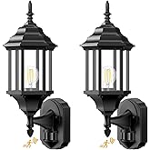 Redluck Motion Sensor Outdoor Lights, 2 Pack 16 inch Dusk to Dawn Outside Porch Lights, Waterproof Anti-Rust Aluminum Outdoor