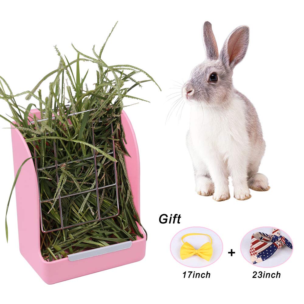 Buy Zdada Indoor And Outdoor Pink Rabbit Feeder Hay Rack Hay Food