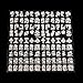 Binmer(TM) Nail Sticker Metal Retro Hollow Totem Gold Silver Nail Sticker