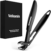 Toenail Clippers for Seniors, Long Handled Curved Head Nail Clippers with Catcher, Ultra-Sharp Heavy Duty for Thick Nails, Ergonomic Design for Men &amp; Women, 18-Month Replacement Warranty
