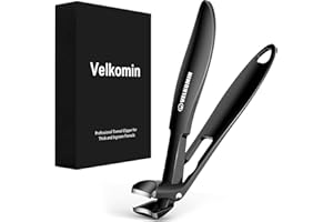 VELKOMIN Long Handle Toe Nail Clippers for Seniors - Angled Head, Wide Jaw Opening, Ultra-Sharp and Durable Large Thick Toenail Clippers Cutters Trimmers for Men and Women, 18-Month Replacement Warranty!
