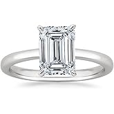 Houston Diamond District 4 to 10 Carat 14K White Gold LAB GROWN Solitaire IGI CERTIFIED Diamond Engagement Ring (E-F Color VS2-SI1 Clarity)