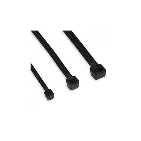 Würth 1198 schwarz 100pièce (S) Kabelbinder – Satellitenempfängers (20 cm, 3,5 mm, 100 Stück (S))