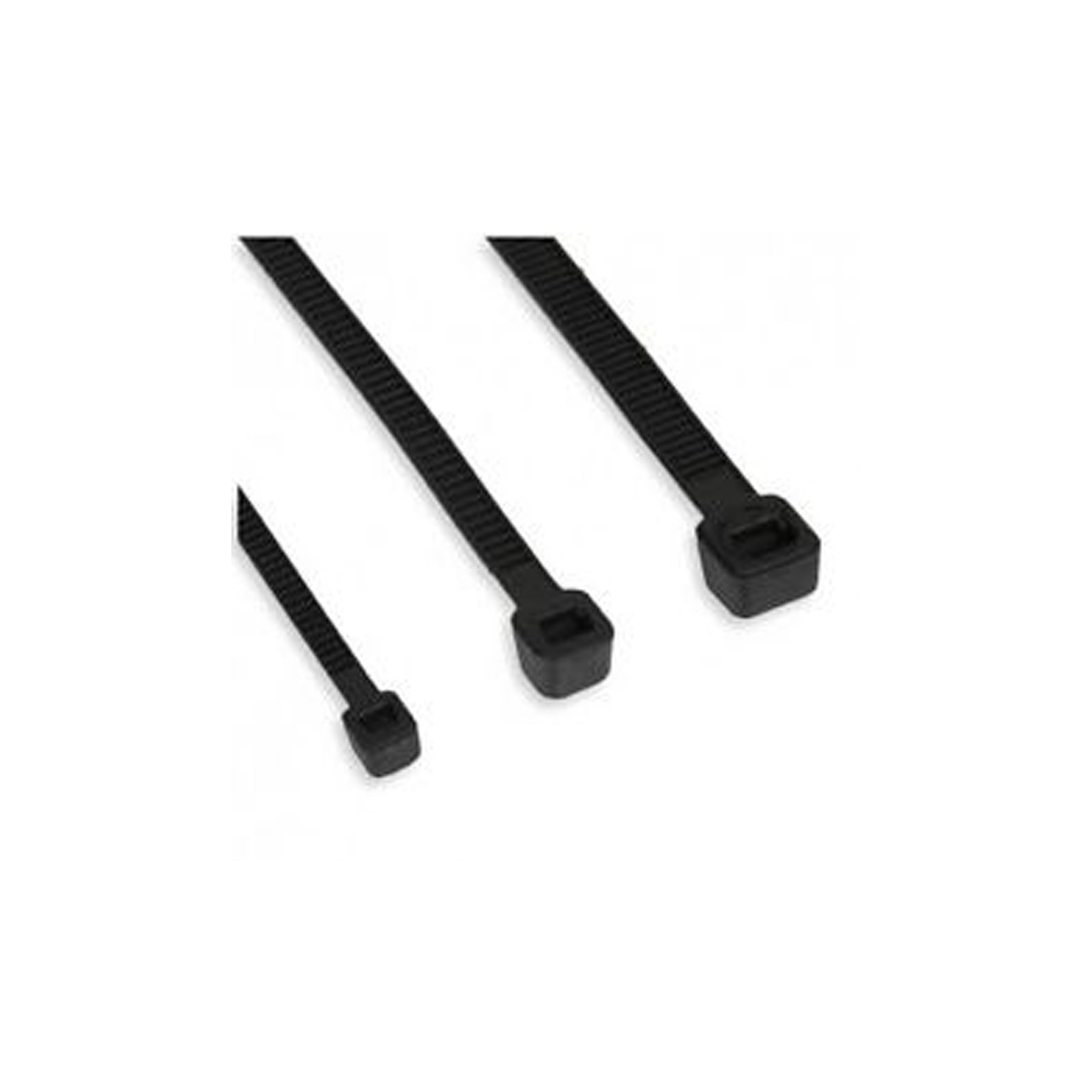 Würth 1198 BLACK (S) 100pièce Tie Hook and Loop Cable Ties Straps (20 cm, 3.5 mm, 100 piece (S))