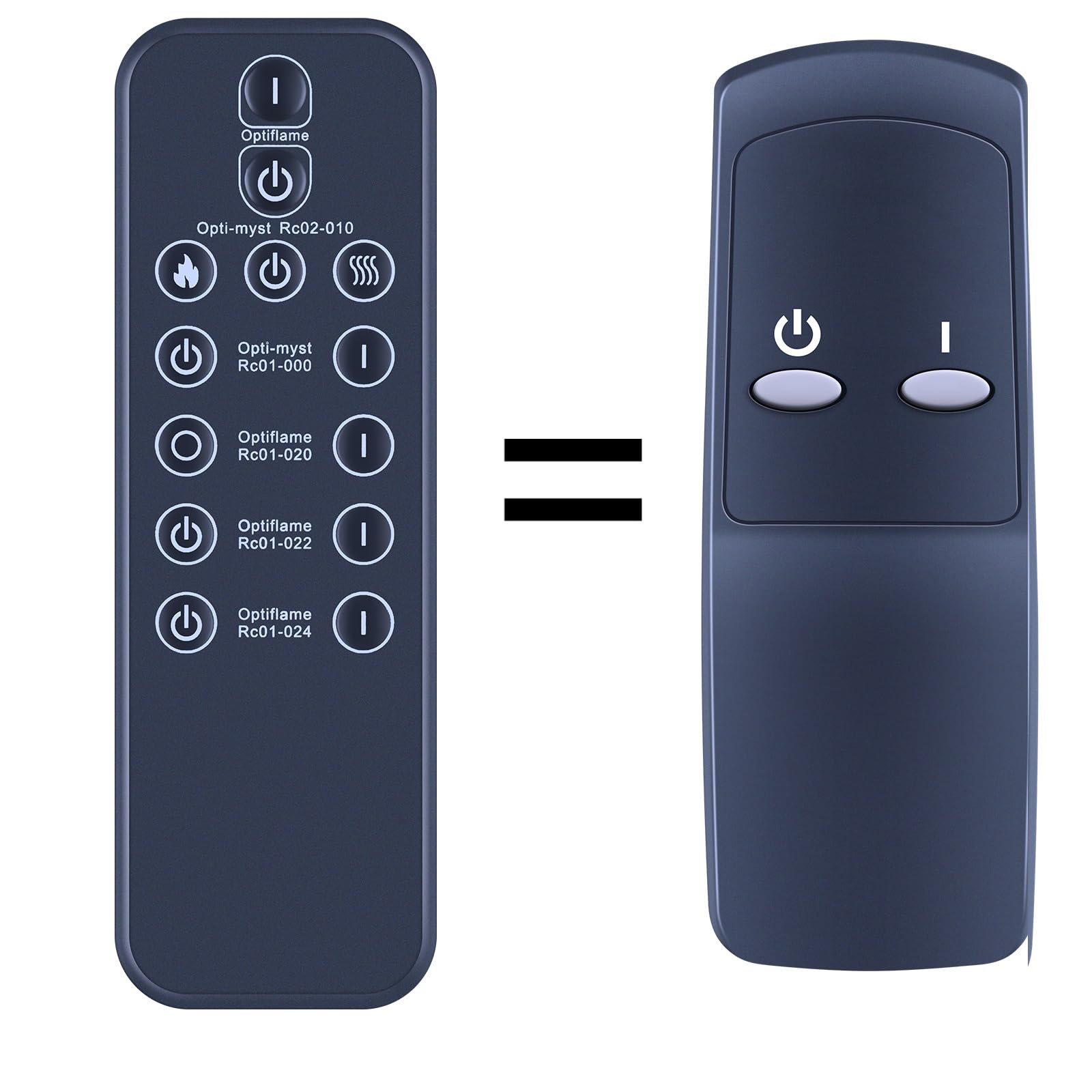 New Remote Control Replacement for Dimplex Opti-Myst RC01-000 RC01-008 X1B XIS BFL50-EU BLF50-AU Electric Fireplace