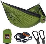 AnorTrek Camping Hammock Super Lightweight Parachute Nylon 500 lb