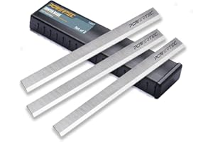 POWERTEC 8 Inch Jointer Blades for Delta DJ-20, 37-365X, 37-350A, 37-380, 37-877, 37-680, 37-680X, 37-350 Jointer, Replacemen
